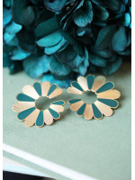 Boucle d'oreilles Vert clair Flower 1