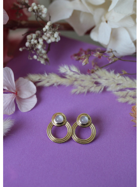 Boucles d'oreilles Garance Pierre de Lune