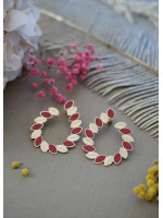 Boucles d'oreilles OH MA 1 Rouge