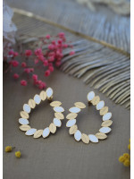 Boucles d'oreilles OH MA 1 Blanc