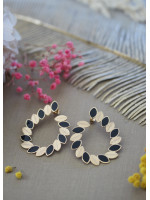 Boucles d'oreilles OH MA 1 Bleu nuit