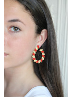 Boucles d'oreilles OH MA 1 Rouge