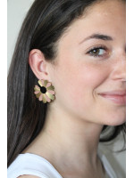 Boucle d'oreilles Rose Flower 1