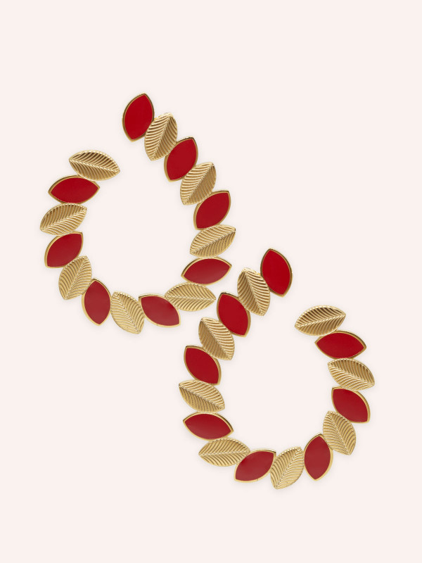 Boucles d'oreilles OH MA 1 Rouge