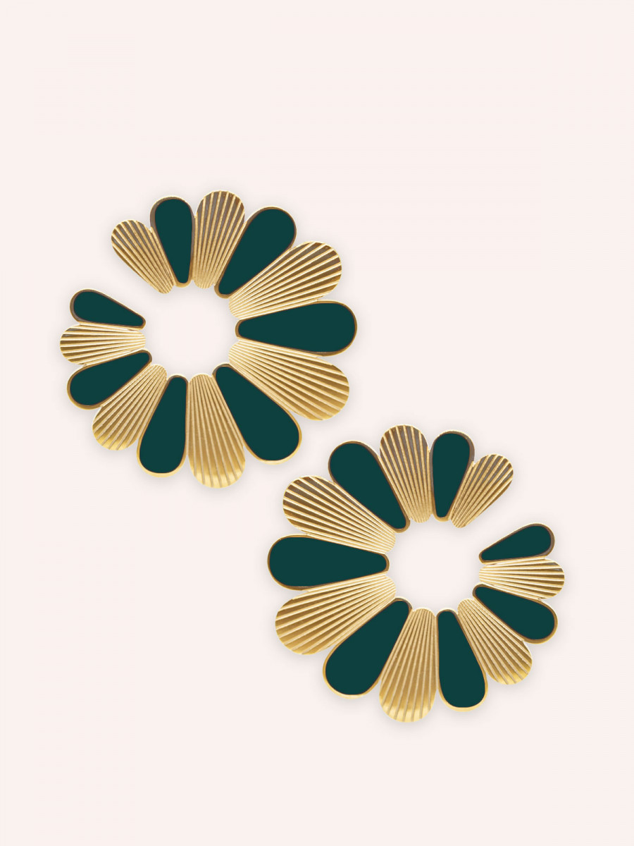 Boucles d'oreilles Vert Clair