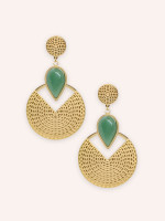 Boucles d'oreilles Elodie Aventurine