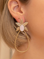 Boucles d'oreilles Nina Quartz Rose