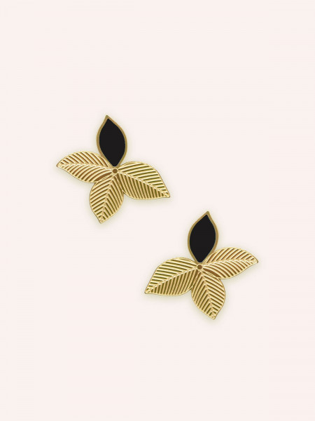 Boucles d'oreilles Joie noir