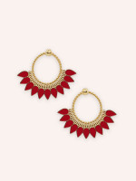 Boucles d'oreilles Sunrise Rouge