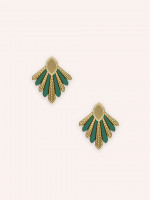 Boucles d'oreilles Nayati Vert Tropical