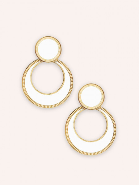Boucles d'oreilles Jane Blanc