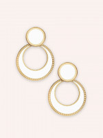 Boucles d'oreilles Jane Blanc