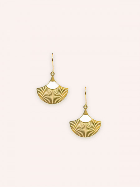 Boucles d'oreilles Jasmine Blanc