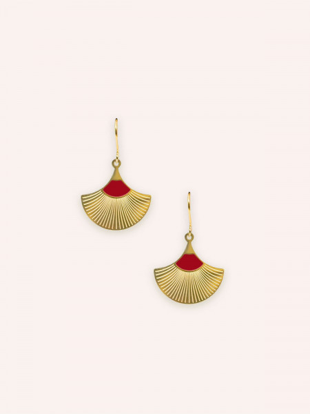 Boucles d'oreilles Jasmine Rouge