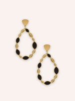 Boucles d'oreilles Ella Noir