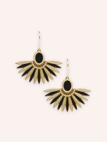 Boucles d'oreilles Ming Noir