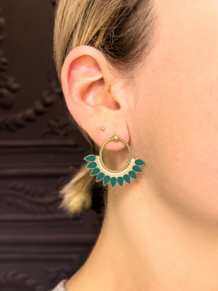 Boucles d'oreilles Sunrise Vert