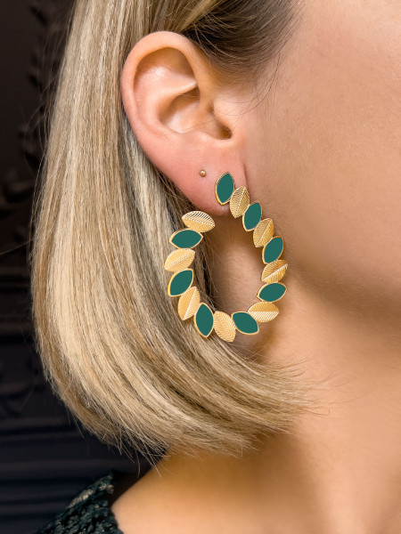 Boucles d'oreilles Oh Ma 1 Vert