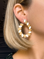 Boucles d'oreilles OH MA 1 Blanc