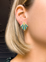 Boucles d'oreilles Nayati Turquoise