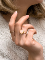 Bague Roma Quartz Rose