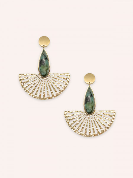 Boucles d'oreilles Arena Turquoise Africaine
