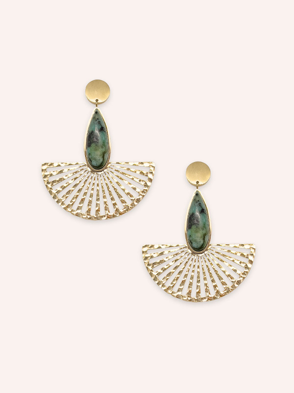 Boucles d'oreilles Arena Turquoise Africaine