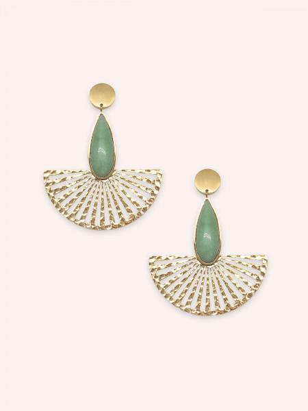 Boucles d'oreilles Ozalée Aventurine