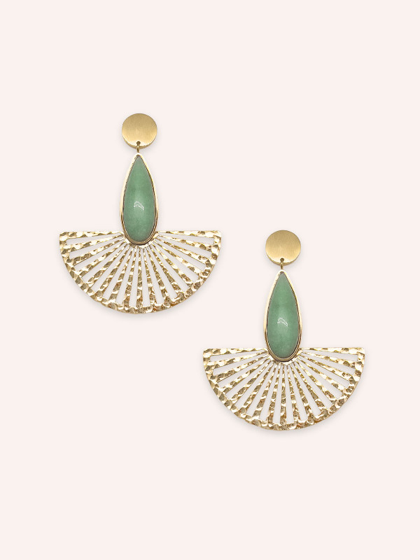Boucles d'oreilles Ozalée Aventurine