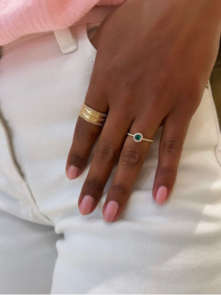Bague Madras verte
