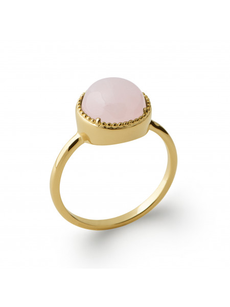 Bague Roma Quartz Rose