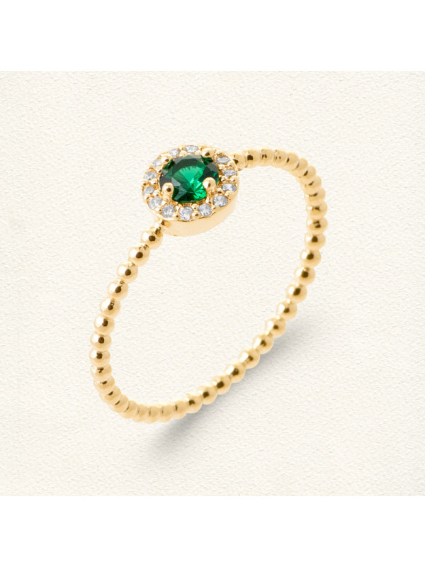 Bague Madras verte