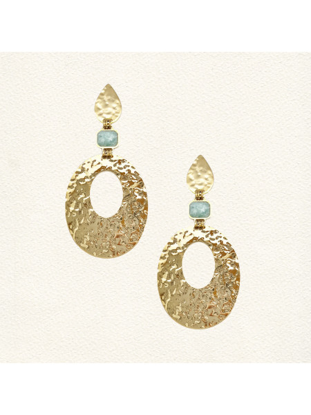 Boucles d'oreilles Aurélia Amazonite