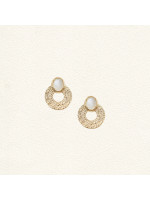 Boucles d'oreilles Emilie Pierre de Lune