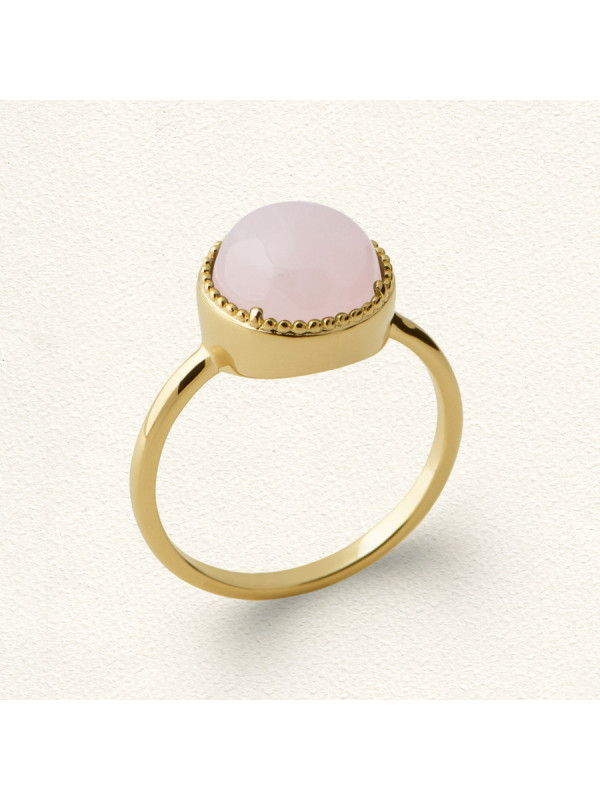 Bague Roma Quartz Rose