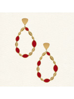 Boucles d'oreilles Ella Rouge