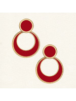 Boucles d'oreilles Jane Rouge