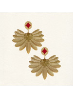 Boucles d'oreilles Pamela Rouge