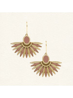 Boucles d'oreilles Ming Rose