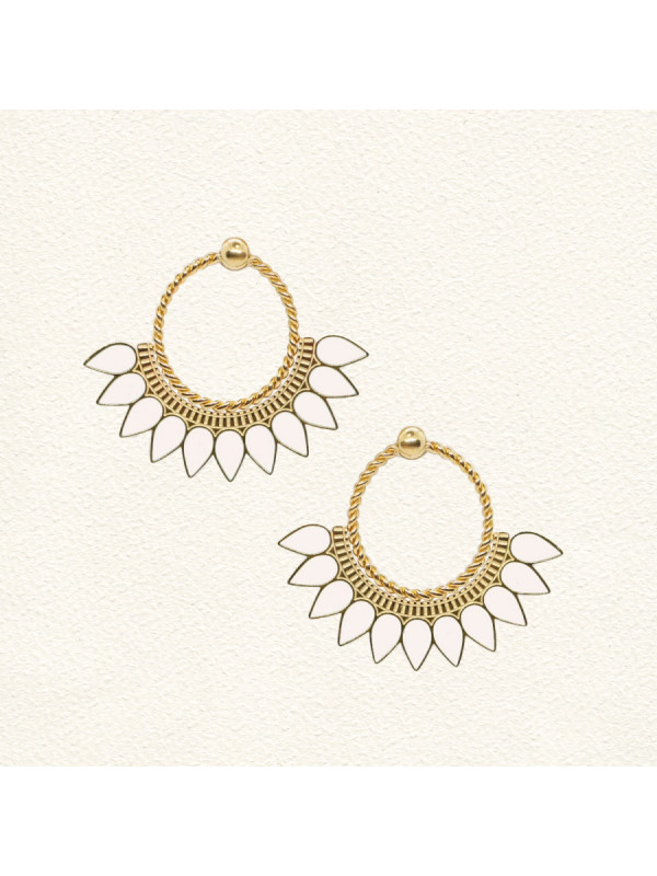 Boucles d'oreilles Sunrise Blanc