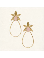 Boucles d'oreilles Nina Quartz Rose