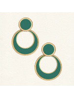 Boucles d'oreilles Jane Vert Sapin