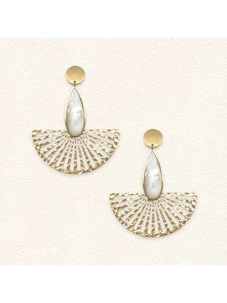 Boucles d'oreilles Arena Nacre