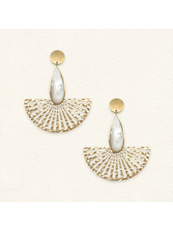 Boucles d'oreilles Arena Nacre