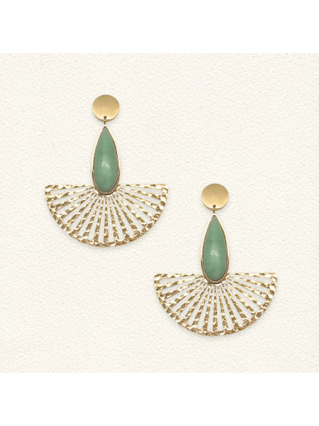 Boucles d'oreilles Ozalée Aventurine