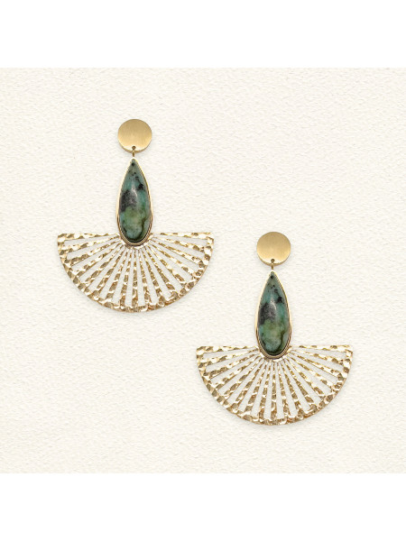 Boucles d'oreilles Arena Turquoise Africaine