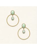 Boucles d'oreilles Luna Amazonite