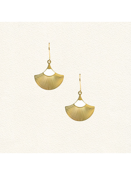 Boucles d'oreilles Jasmine Blanc