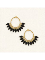 Boucles d'oreilles Sunrise Noir