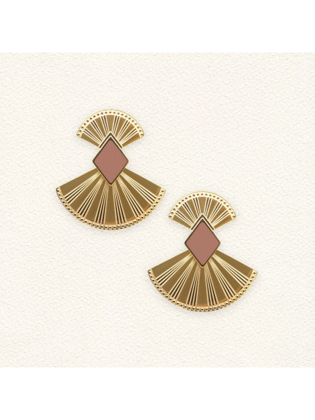 Boucles d'oreilles Luce Rose
